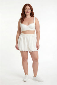 Capri shorts solid color