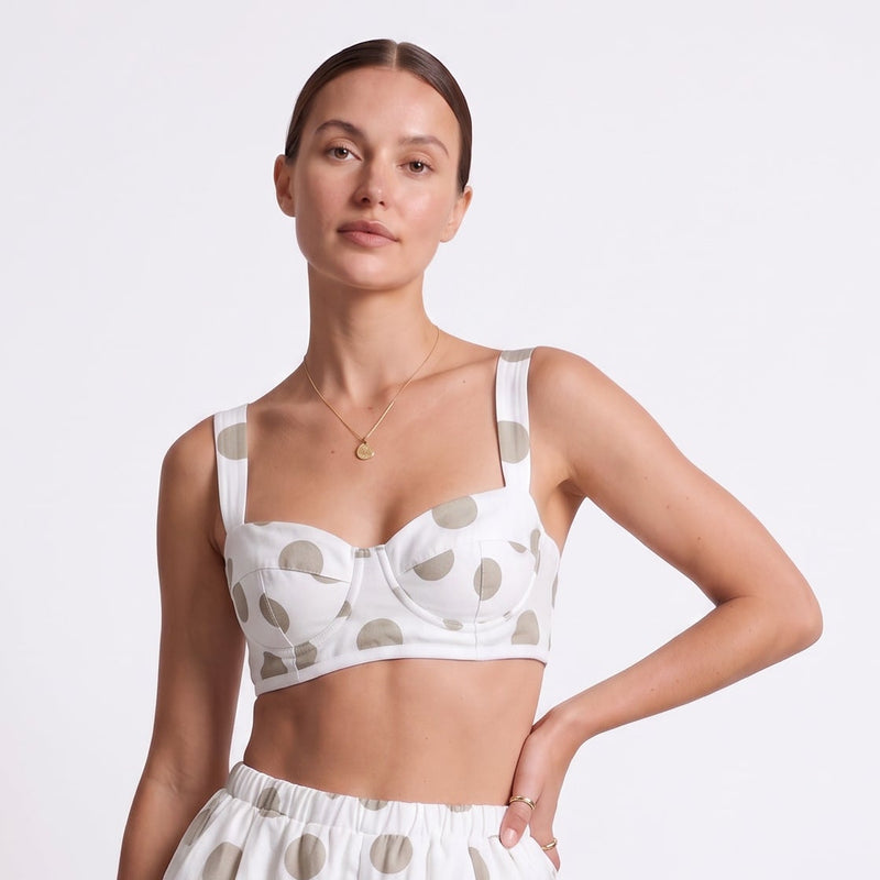 Capri bra polka dots